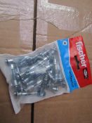 5x Fischer - Cavity Fixing 5 x 37 (Packs of 20) - New & Packaged.