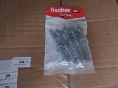 5x Fischer - Throughbolt 10 x 96 (Packs of 5) - New & Packaged.