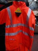 LYNGSOE - Rainwear Microflex - Winter Jacket Hi-Viz Orange - Size Large - Brand New & Packaged.