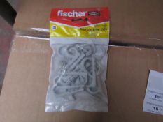 5x Fischer - Single Cable Clamp ES 18 - (Packs of 25) - New & Packaged.