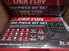 Dekton - 100 Piece Bit Set - New & Packaged.