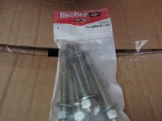 5x Fischer - ThroughBolt 12 x 115 (Packs of 5) - New & Packaged.