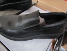 ABS Steel toe cap slip on shoes - Size 3 - New & Boxed.