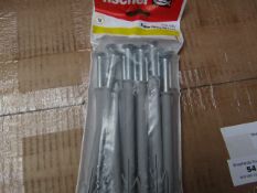 5x Fischer - Frame Fixing 10 x 115 (Packs of 12) - New & Packaged.