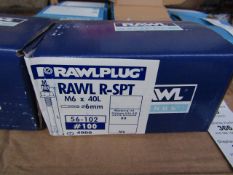 Rawl Fixing - Rawl Plug R-SPT M6 x 40L (6mm Drill Diameter) Box of 100 - New & Boxed.