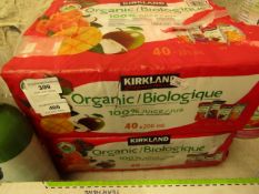Kirkland Organic Juice Drinks. 40 x 200ml. BB 4/3/21