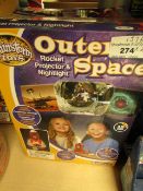 2x Brainstrom - Outer Space - Rocket Projector Nightlight - Boxed.