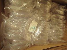 Box of Approx 40x Transparent Plastic Soap Trays - All Look in Good Condition.