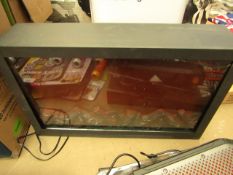 Wall hung Digital Fire Place - 25 x 42cm - Item Tested Working.