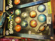 3x Glow Stars - 3D Glow in The Dark Stickers (Planets) - All Packaged.