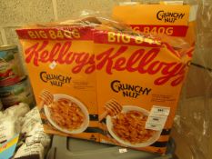 2 x Kellogs Crunchy Nut 840g. BB 5/7/20