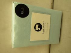 Pair of Sanctuary Duck Egg Pillowcases. New & Packaged