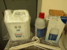 2 Items Being Brita Active Plus P1000 Filter Cartridge & 5L All Clear Anti bac.