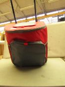 Coolbag with Pull out handle on Wheels. Looks unused