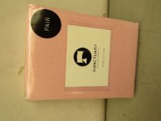 Pair of Sanctuary Blush Pillowcases. New & Packaged