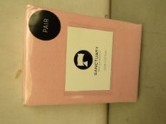 Pair of Sanctuary Blush Pillowcases. New & Packaged