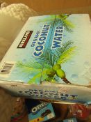 12 x 330ml Kirkland Organic Coconut Water. BB 19/2/21