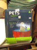 Pets Collection - Pet Pool 120 x 30cm - (Foldable) - Unchecked & Boxed.