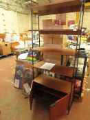 La Redoute - 4 Tier Shelving Unit with Cupboard H 190 x W 80 x L 34- Like New Good Condition.