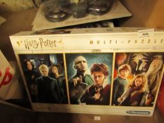 Harry Potter 3 x 1000 piece Jigsaw Puzzles. Boxed