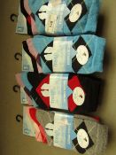 12 Pairs of ladies Size 4 - 6.5 Design Socks. New with tags