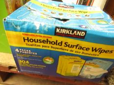 Kirkland 4 packs of Surface Wipes. Unsued & Boxed