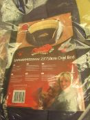 Snoozzzeee Dog - Purple Oval Dog Bed (23") - New & Packaged.