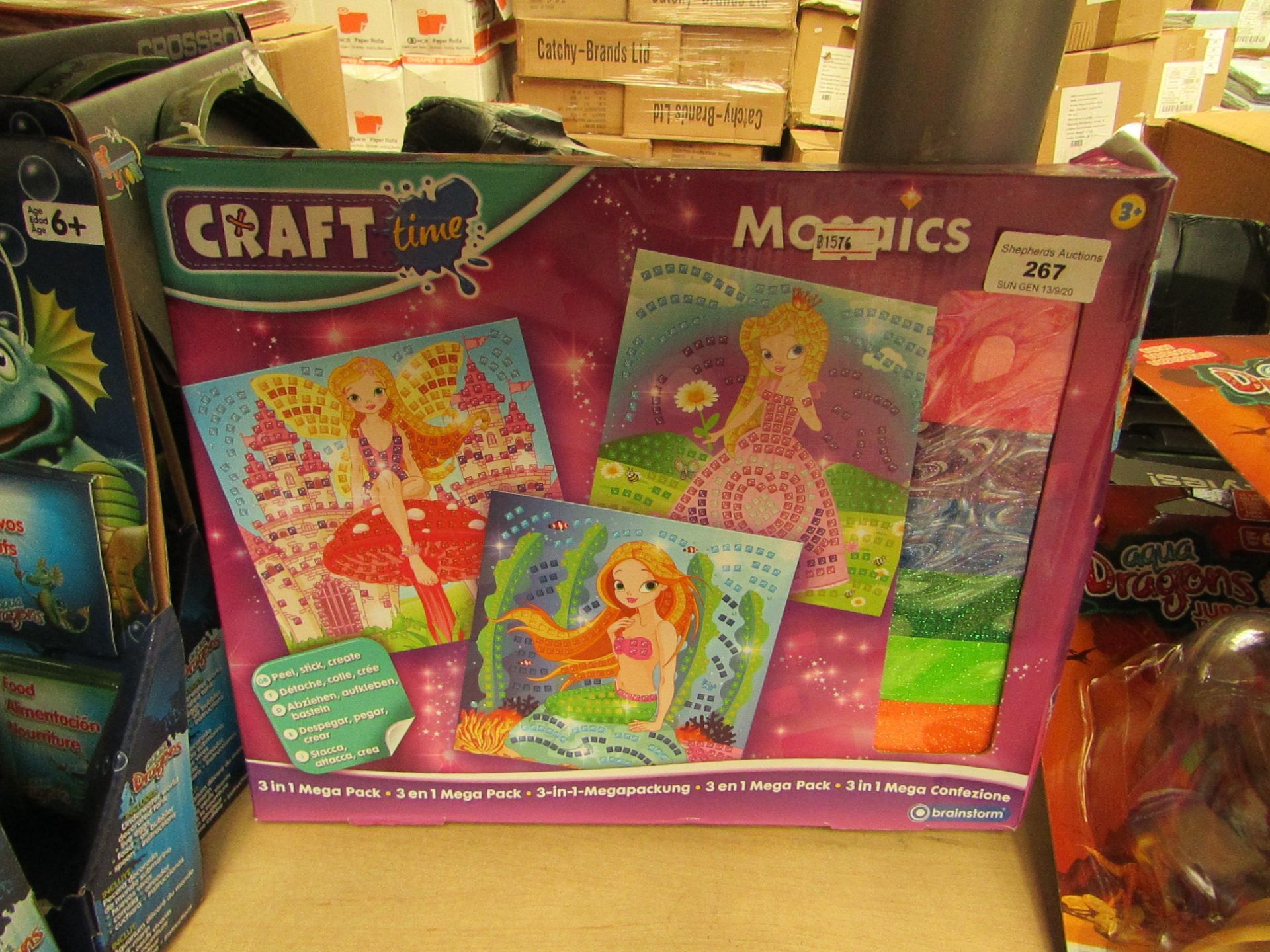 Craft Time - Mosaics 3 in 1 Mega Pack - Boxed.
