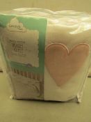 George Baby - Hearts Quilt - Cot & CotBed 4 Tog - All Look New & Packaged.