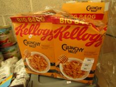 2 x Kellogs Crunchy Nut 840g. BB 5/7/20