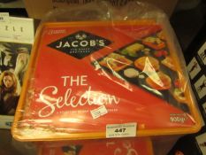 2 x 900g Jacobs The selection Boxes. Boxes have spllit. BB July 2021