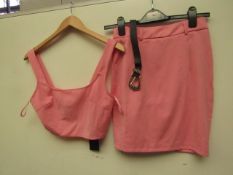 Love & Other Things Skirt top & Belt Set. Size xs. Unused with tags