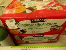 Kirkland Organic Juice Drinks. 40 x 200ml. BB 4/3/21