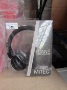 2x Sound MiTEC headphones, new and packaged.