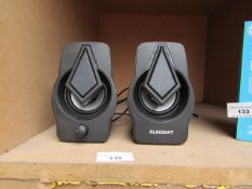 Set of 2x PC external speakers, untested.