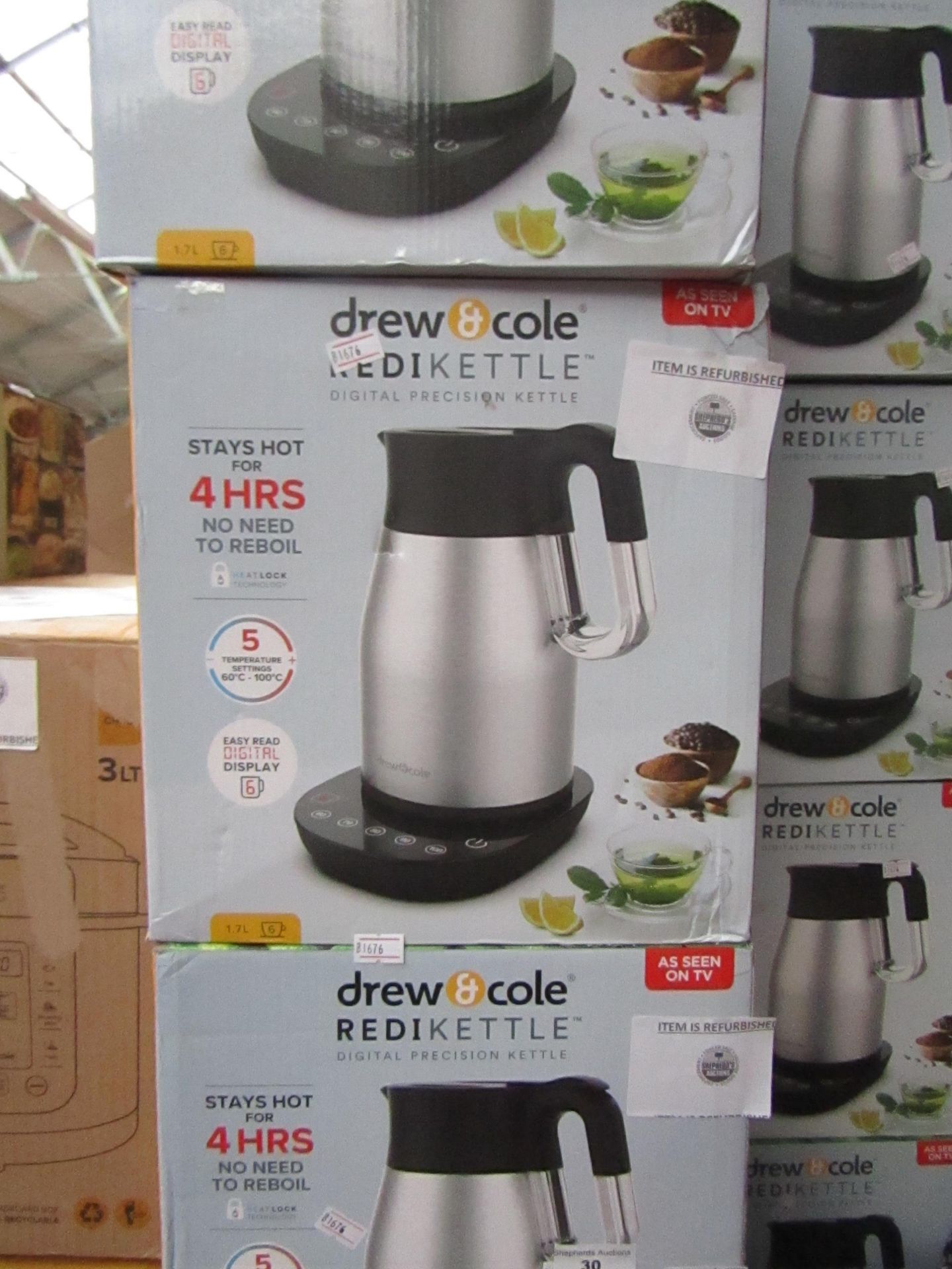 | 1X | DREW AND COLE REDI KETTLE | REFURBISHED AND BOXED | NO ONLINE RESALE | SKU C5060541513587 |