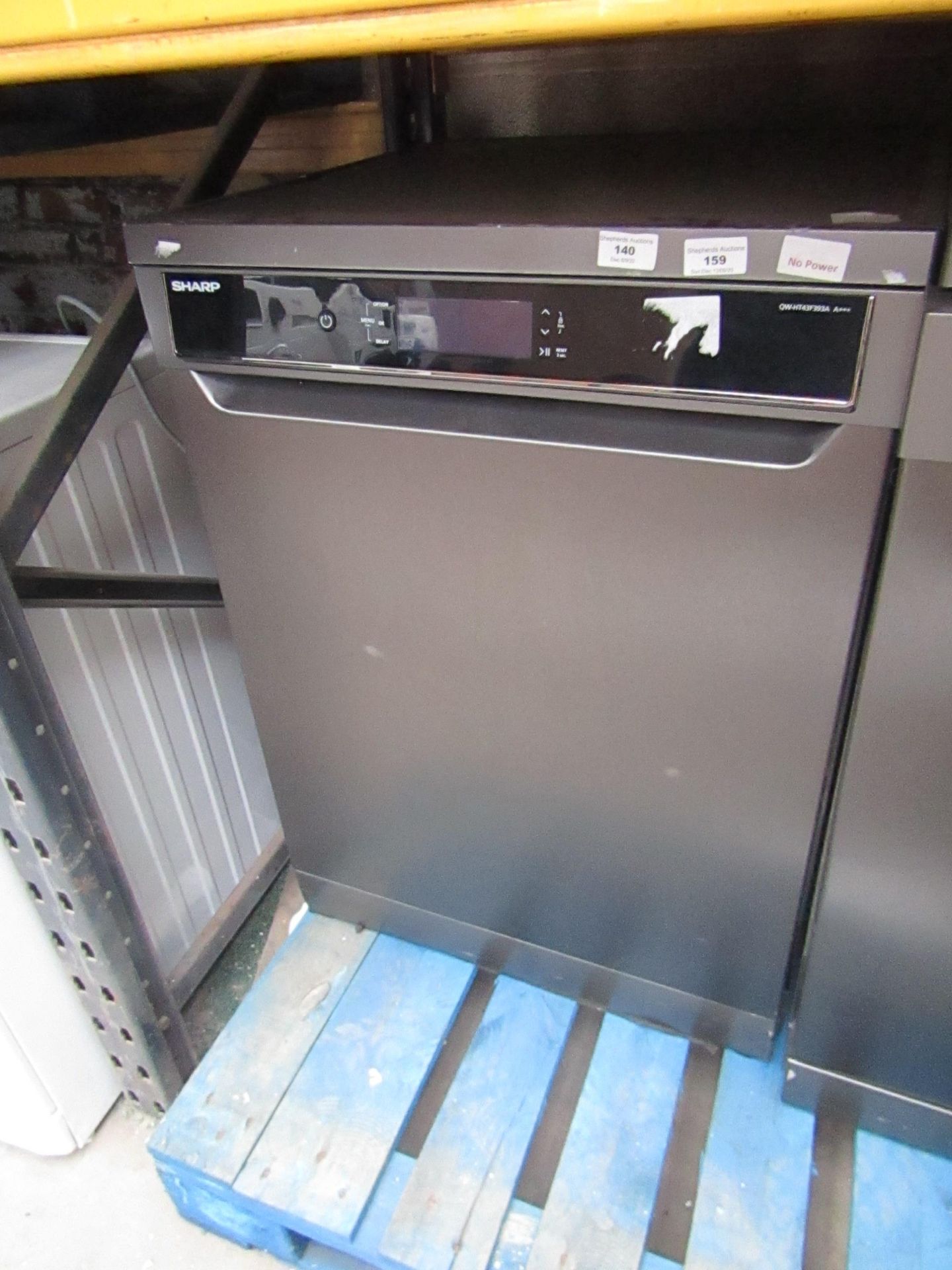 Sharp QW-HT43F393A dish washer, no power when plugged in