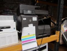 HP OfficJet Pro X476DW MFP printer, powers on and we have printed a Print Quality report off, no