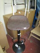 | 1X | COX AND COX FAUX LEATHER COUNTER HIGH STOOL |  LOOKS UNUSED NO GUARANTEE (NEEDS FIXINGS FOR