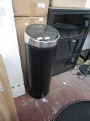 | 1X | MADE.COM SENSE TOUCH FREE 50L BIN IN BLACK | UNCHECKED AND BOXED | RRP £49 |