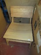 | 1X | COX AND COX FAUX LEATHER COUNTER HIGH STOOL |  LOOKS UNUSED NO GUARANTEE (NEEDS FIXINGS FOR