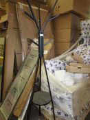 | 1 X | BLACK METAL & WOOD COAT STAND | LOOKS UNUSED (NO GUARANTEE) |