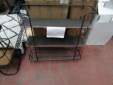 | 1x | INDUSTRIAL SHELVING UNIT | MISSING HOOKS FROM THE BOTTOM PART AND A FEW BARS ARE SLIGHTLY