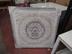 | 1X | COX & COX LARGE WALL ART 100 CM X 100 CM   | LOOKS UNUSED (NO GUARANTEE),|