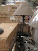 | 2X | COX & COX SLIM METAL BEDSIDE LAMP RRP EACH £75  | LOOKS UNUSED (SHADE HAS A COUPLE OF MARKS