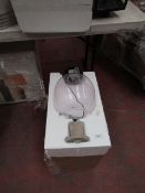 | 1x | COX AND COX ROSE GLASS AND CONCRETE PENDANT LIGHT | DOESN'T APPEAR TO BE ANY MAJOR DAMAGE, NO