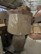 | 1X | COX & COX CONCRETE BASE WITH SHADE63 CM  LAMP RRP £125  | LOOKS NEW NO GUARANTEE