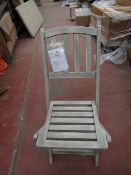 | 1x | COX AND COX RAVELLO FOLDING BISTRO CHAIR | DOESN'T APPEAR TO BE ANY MAJOR DAMAGE | RRP £- |