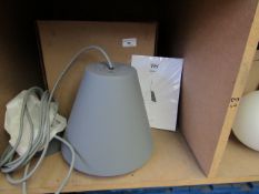 | 1X | GREY SINKER PENDANT LAMP | UNTESTED BUT LOOKS UNUSED (NO GUARANTEE), BOXED | RRP £215.00 |