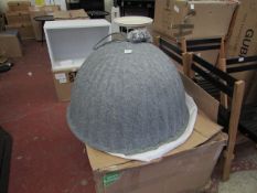 | 1X | MUUTO UNDER THE BELL LARGE PENDANT LIGHT (82CM DIAMETER) IN GREY AND WHITE | LOOKS UNUSED (NO